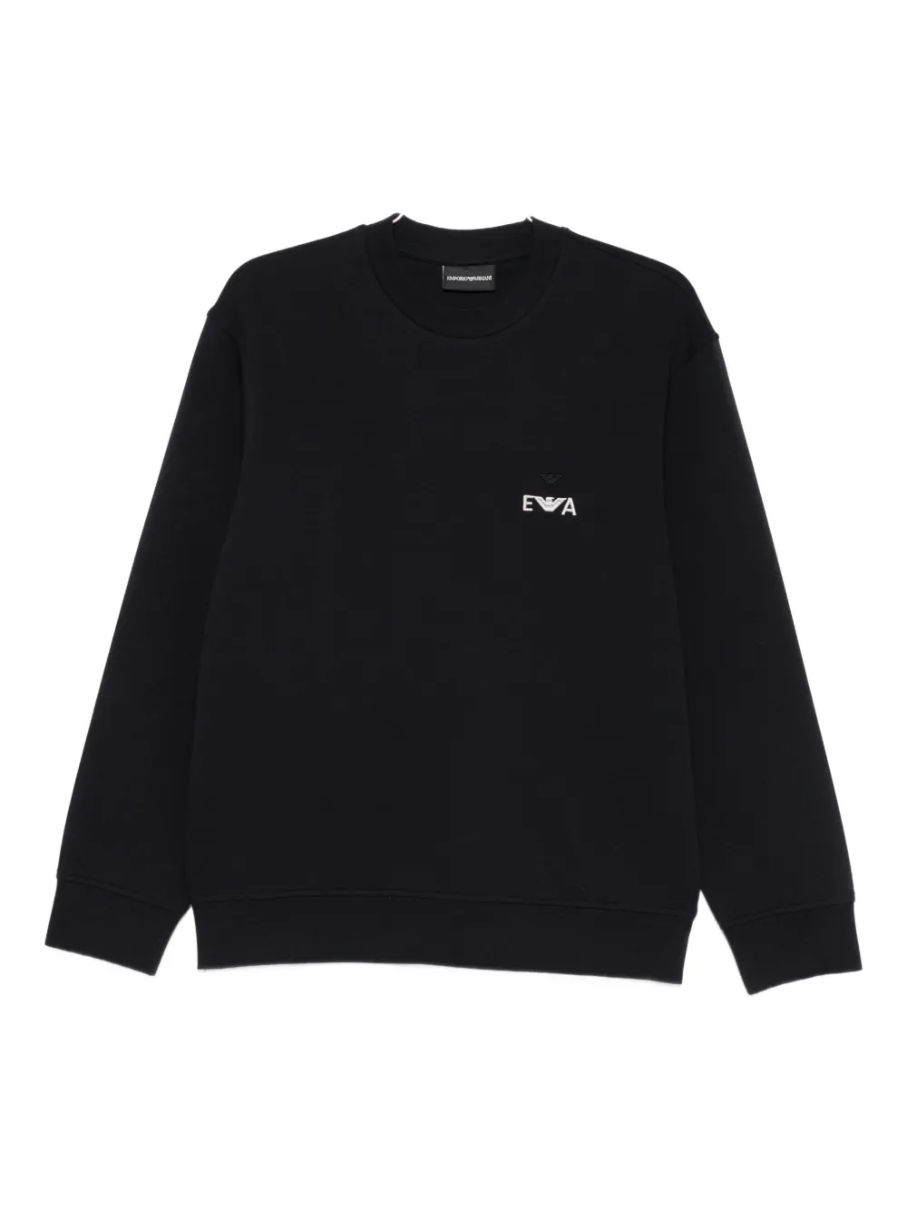 

Свитшот с вышитым логотипом Emporio Armani, синий