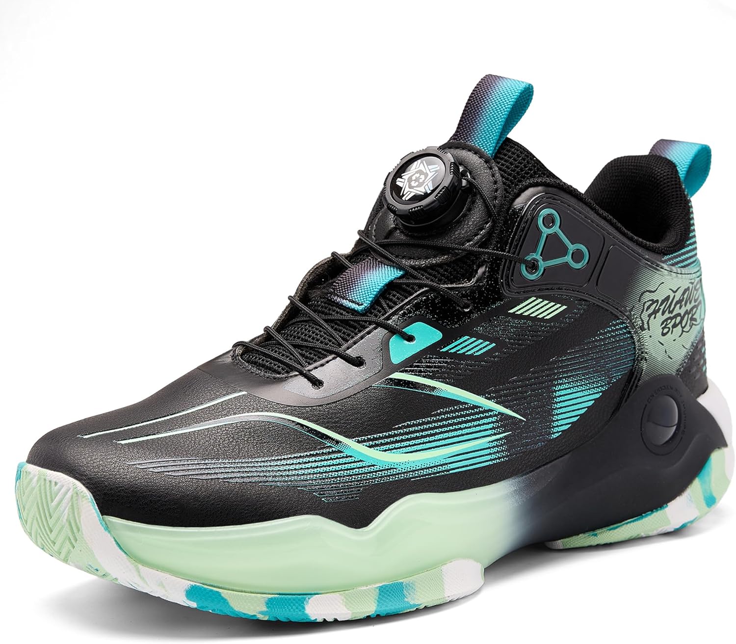 

Мужские баскетбольные кроссовки CJSPORX, дышащие, противоскользящие, модные спортивные, зеленый