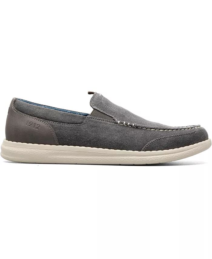 Мужские туфли Brewski Canvas Venetian Moc Toe Nunn Bush, серый — фото 2