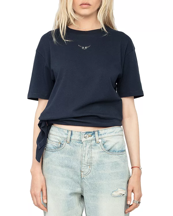 

Футболка с крыльями Эдды Страсс Zadig & Voltaire, синий