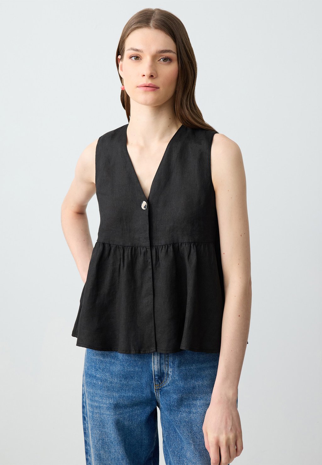 

Блуза REGULAR FIT V-NECK - Top Jimmy Key, черный
