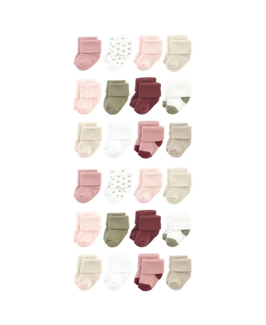 24 махровых носка Hudson Baby, Mauve Sage Dot