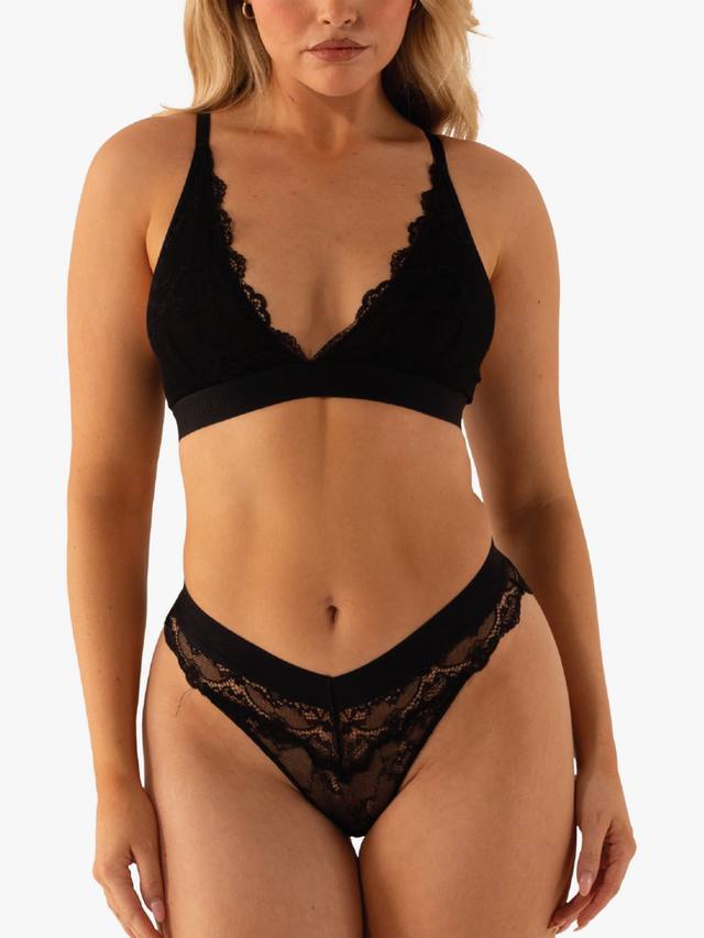 

Пико кружевные бразильские трусики Lemonade Dolls, Black