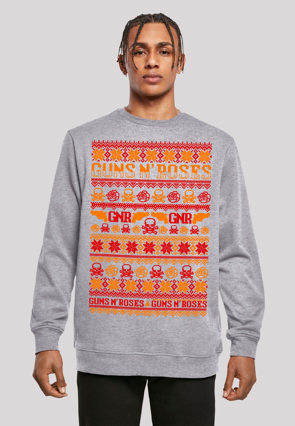 

Толстовка GUNS N' ROSES WEIHNACHTEN F4NT4STIC, серый