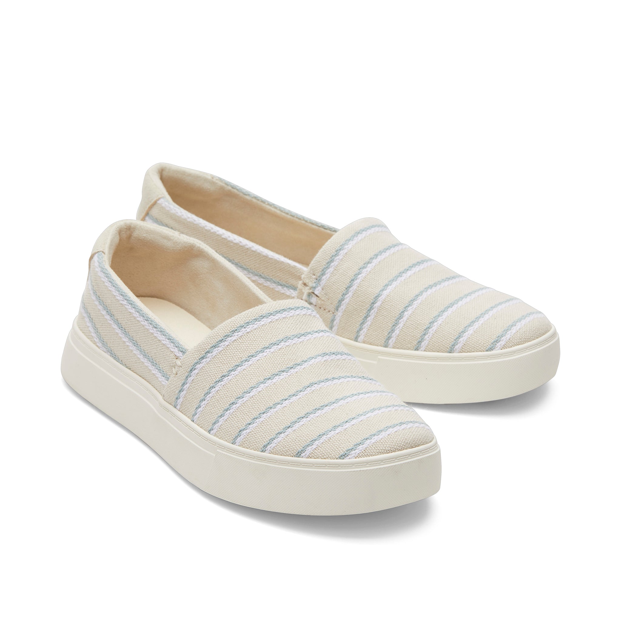Женские кроссовки Kameron Cream Stripes Slip On TOMS Shoes — фото 2