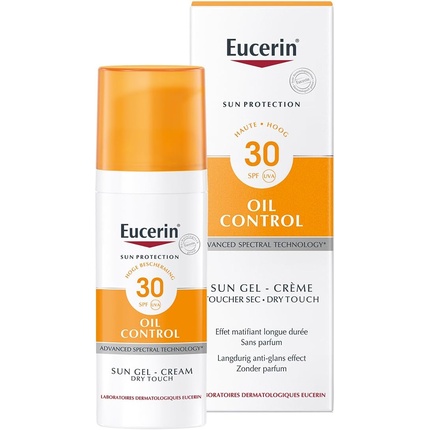 Солнцезащитный гель-крем для контроля жирности кожи SPF 30 50 мл Eucerin — фото 2