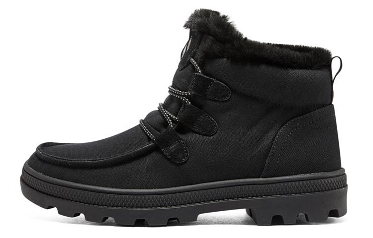 Женские ботинки Skechers Roadies Outdoor высокие с мехом, черный
