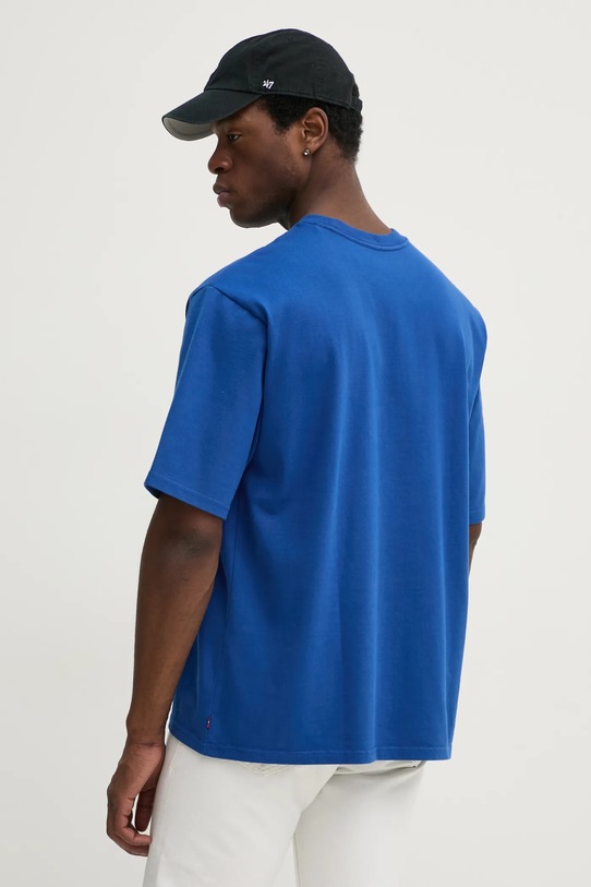 Хлопковая футболка HALF SLEEVE GR PCKT T Levi'S, синий — фото 3