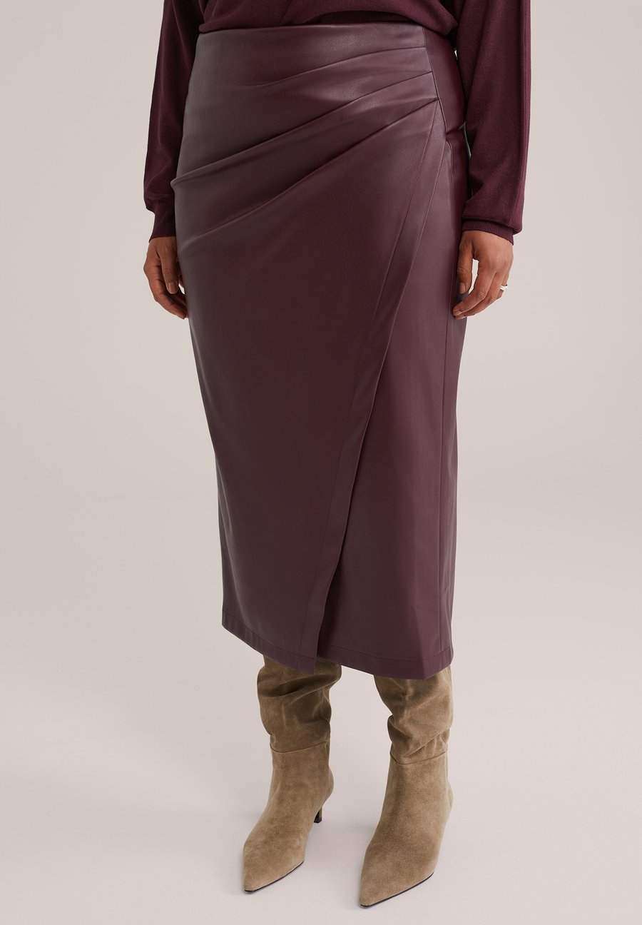 

Юбка WE Fashion CURVE, Aubergine/Mottled Dark Purple