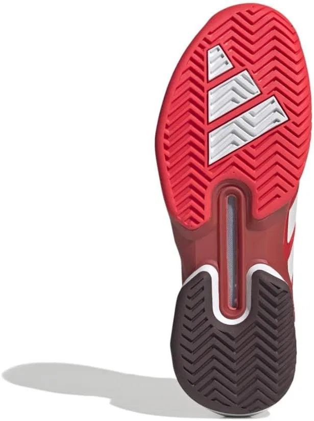 Кроссовки теннисные Adidas Adizero Ubersonic 5, Lucid Red/Zero Metallic/Aurora Ruby — фото 2