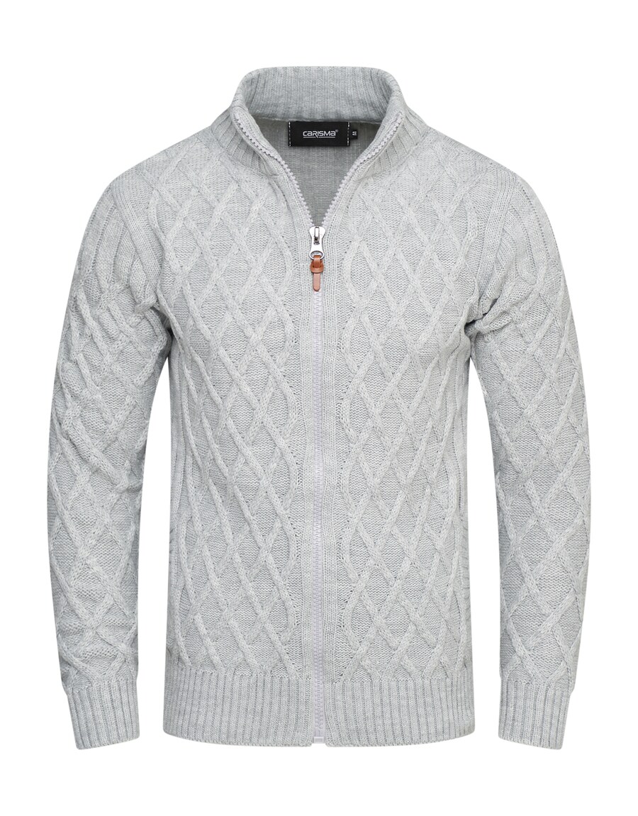 

Вязаный кардиган CARISMA ELIJA, светло-серый