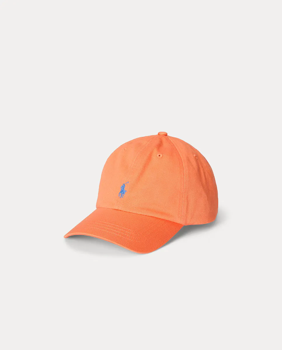 

Детская хлопковая шапочка с вышитой лошадкой Polo Ralph Lauren, оранжевый