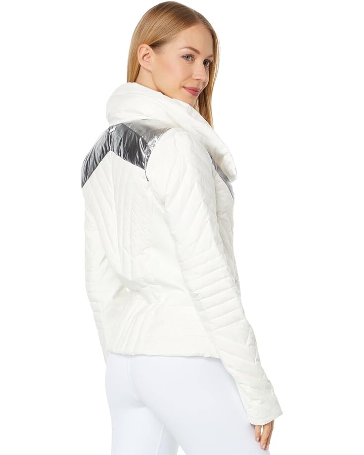 

Пуховик Blanc Noir Metallic Motion Panel Puffer, белый