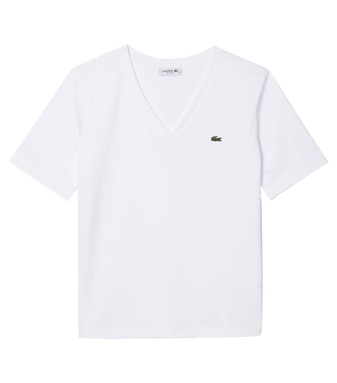

Хлопковая футболка Lacoste, белый
