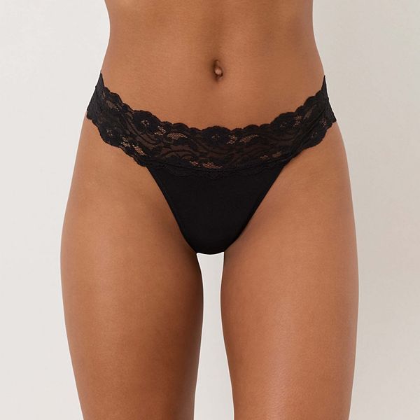 

Трусики-стринги на завязках, 3 шт Pact, Black