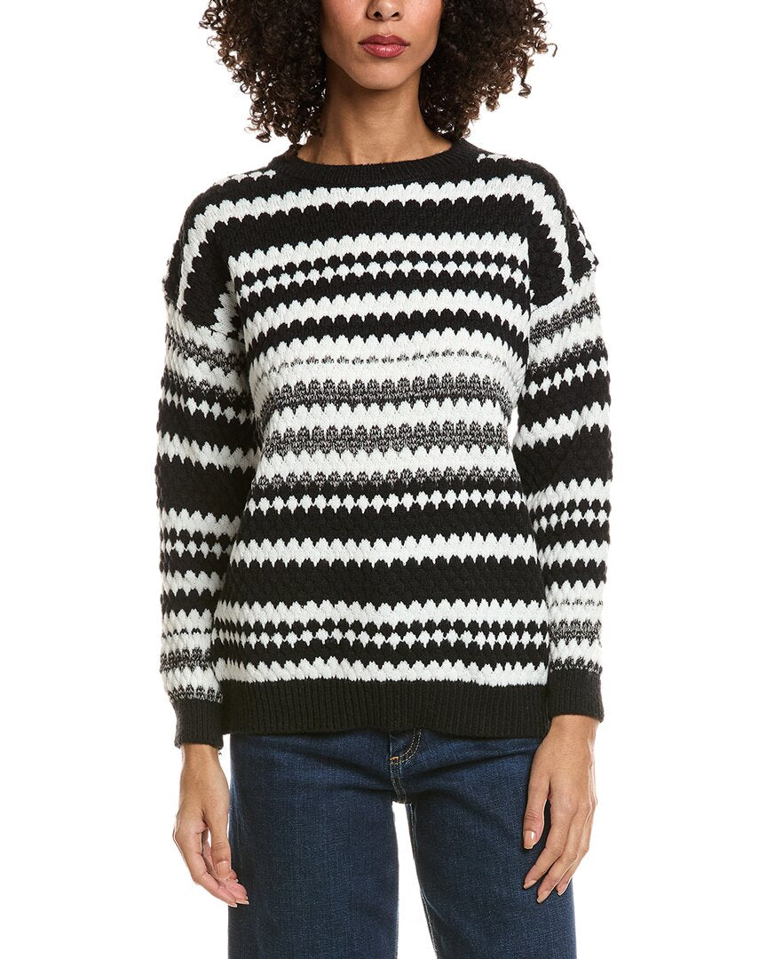 

Свитер с круглым вырезом Madison Miles, черный