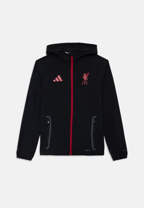 Спортивная куртка унисекс liverpool fc tiro competition tech track jacket Adidas Performance, Black/Strawberry Red