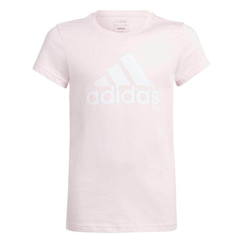 

Хлопковая футболка Essentials с большим логотипом ADIDAS, цвет rosa