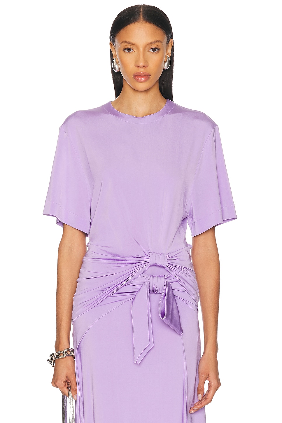 

Топ с коротким рукавом Tie Rabanne, Lavender