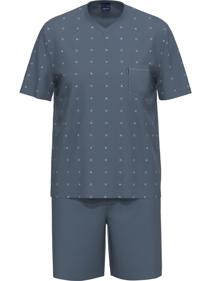 

Ammann Короткая одинарная футболка синего цвета