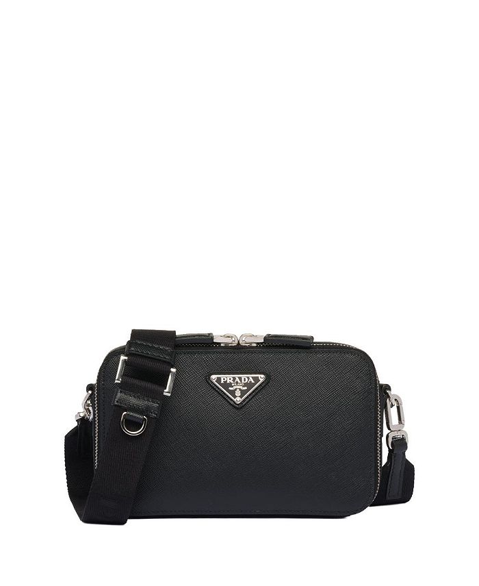 

Сумка Brique из кожи Saffiano Prada, черный