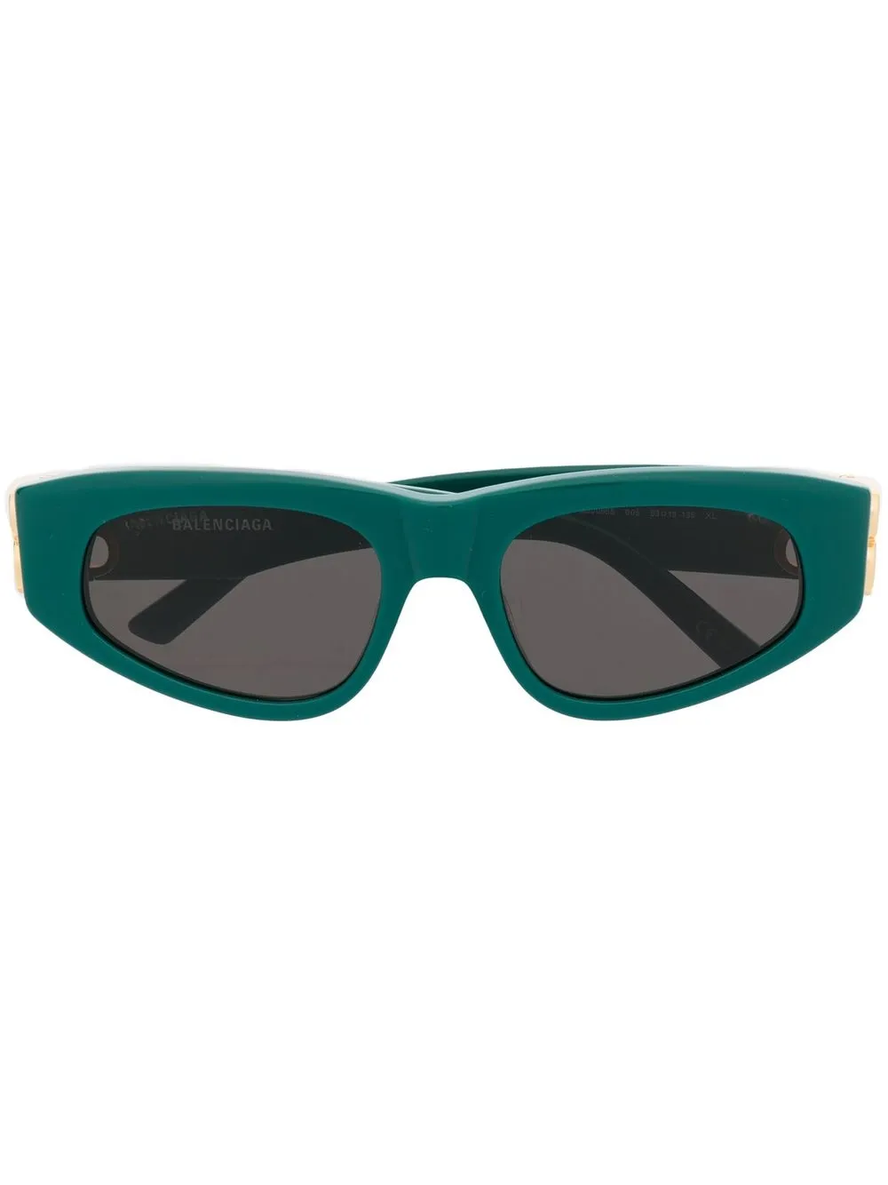 

Солнцезащитные очки в оправе 'кошачий глаз' с логотипом Balenciaga Eyewear, зеленый