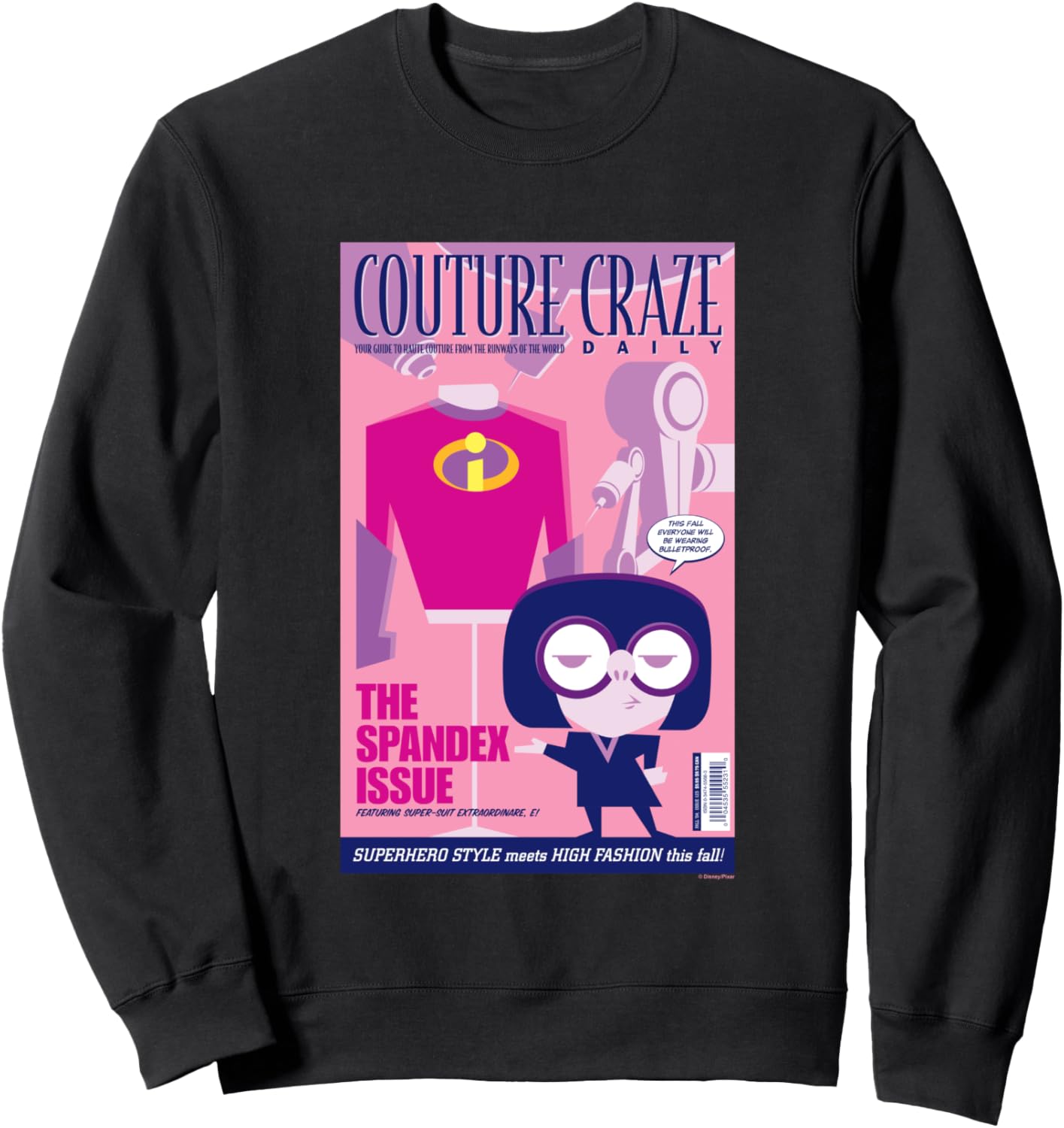 

Ретро-толстовка Disney Pixar «Суперсемейка 2» от Edna Couture Craze, черная, Черный, Ретро-толстовка Disney Pixar «Суперсемейка 2» от Edna Couture Craze, черная