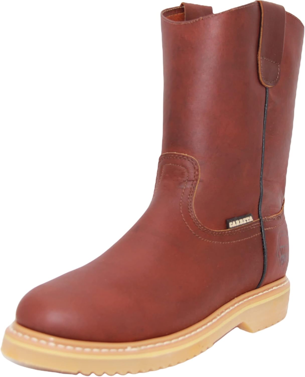 

Мужские кожаные ботинки с мягким носком, 9 на липучке, коричневые Generic