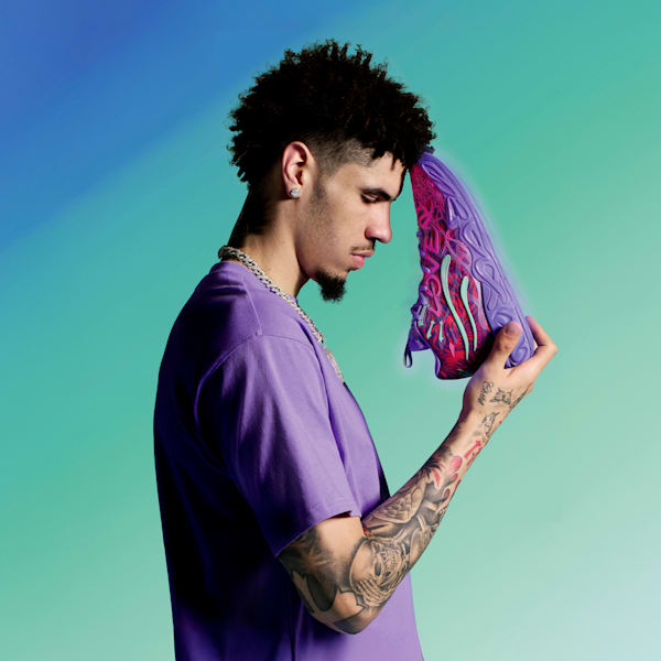 Мужские баскетбольные кроссовки Puma X Lamelo Ball Mb.04 Creativity Pack, фиолетовый — фото 2