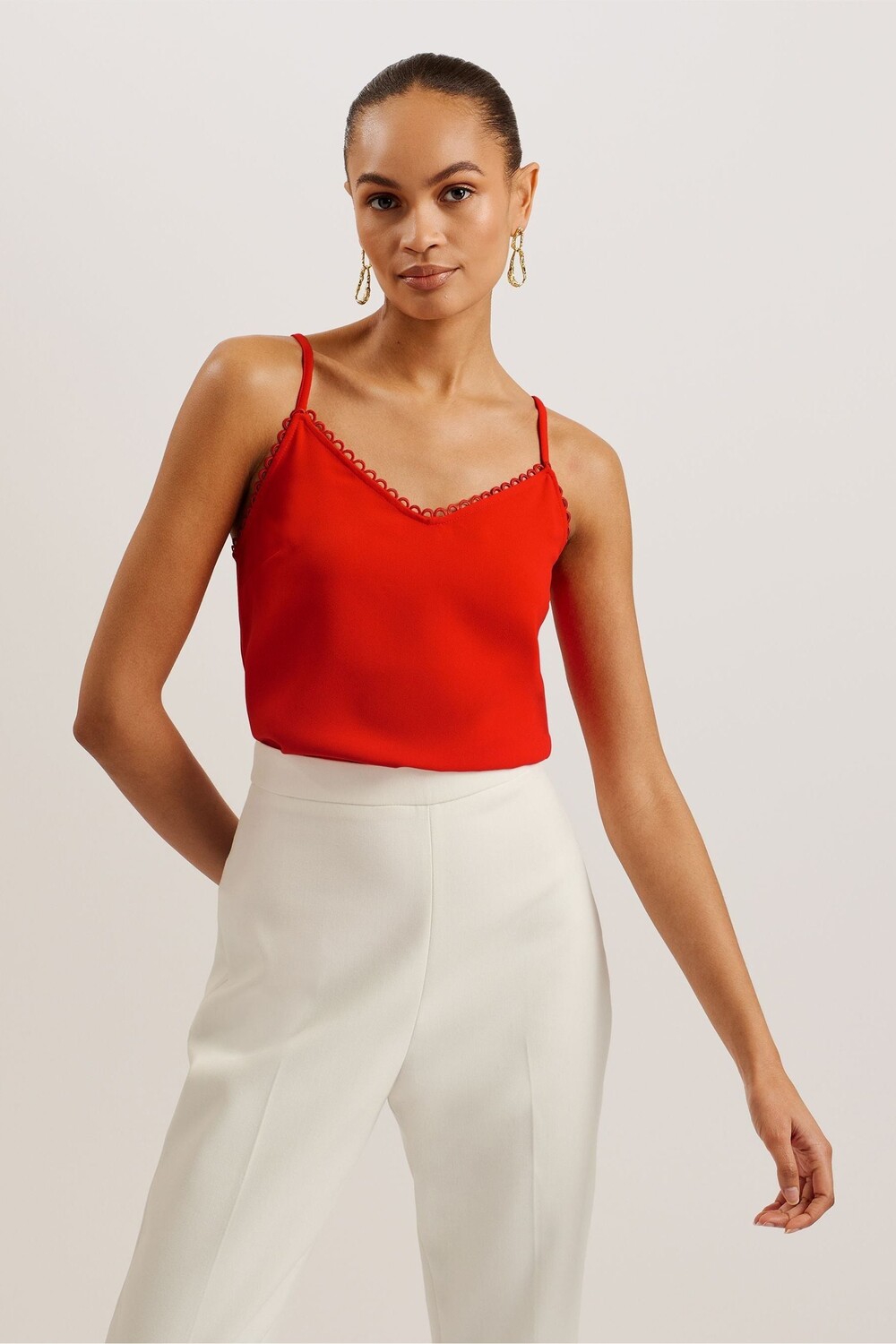 

Футболка Andreno на тонких бретелях Ted Baker, красный