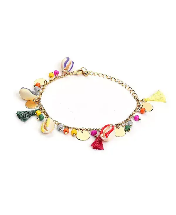 

Женский браслет-цепочка с кисточками Sohi, gold