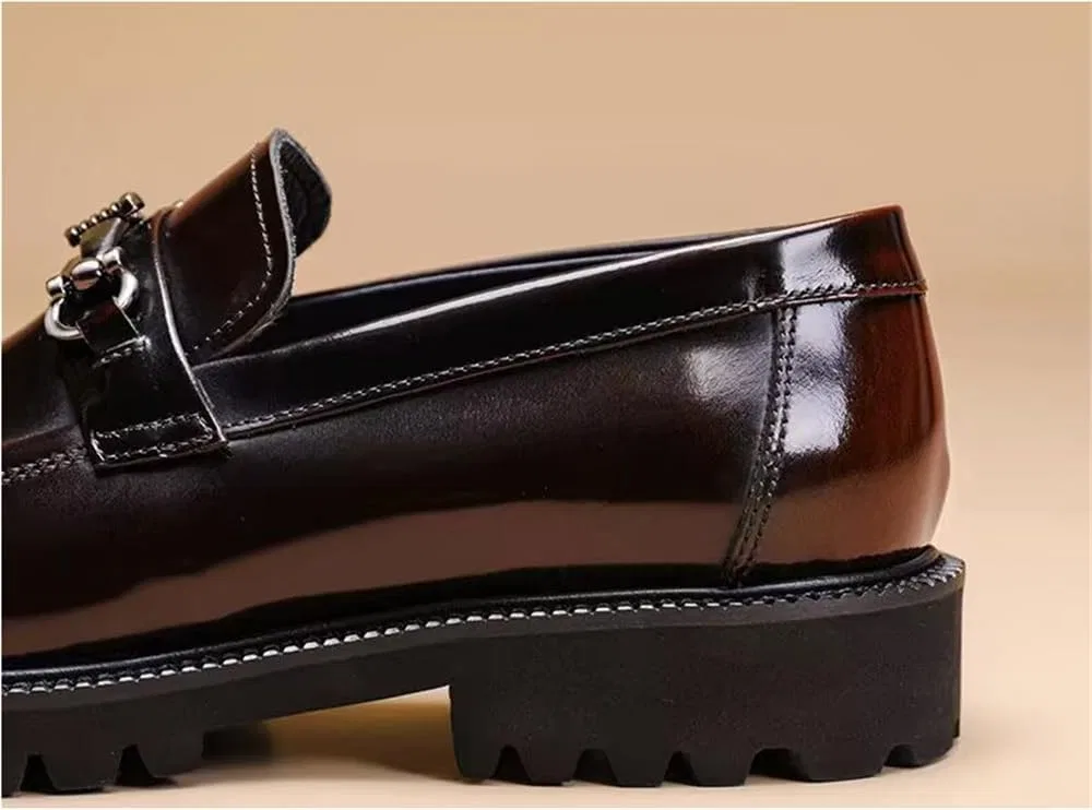 Лоферы повседневные Penny Loafers, винный Abborora — фото 4