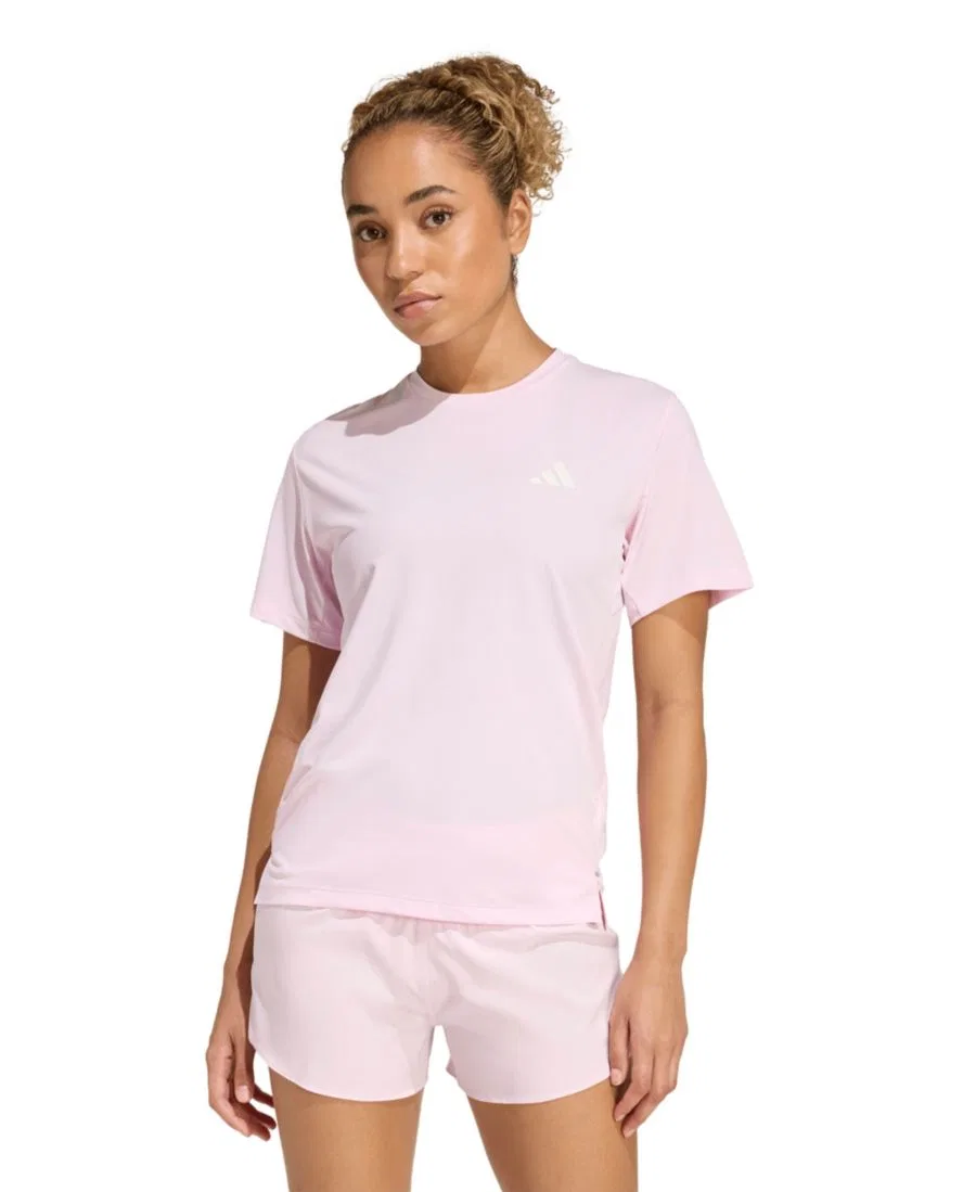 Женская футболка с круглым вырезом и короткими рукавами adidas, Clear Pink