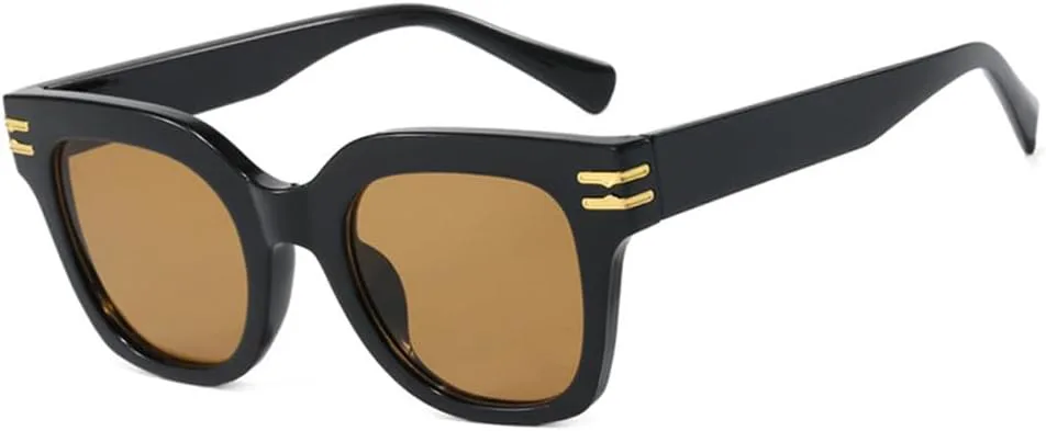 

Модные женские солнцезащитные очки в стиле ретро с большой оправой, летние, для активного отдыха, повседневные, с защитой от УФ-излучения UV400 KTUCN, Brown