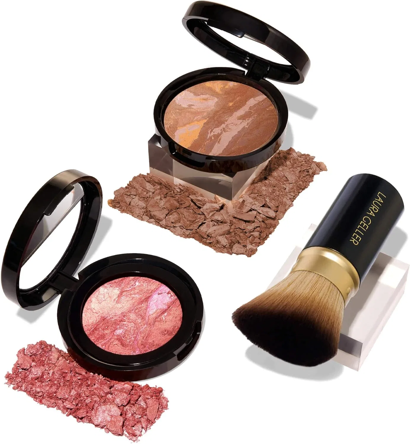 Набор косметики Balance-N-Brighten LAURA GELLER NEW YORK: корректор, румяна и кисть, 07 Tan + Tropical