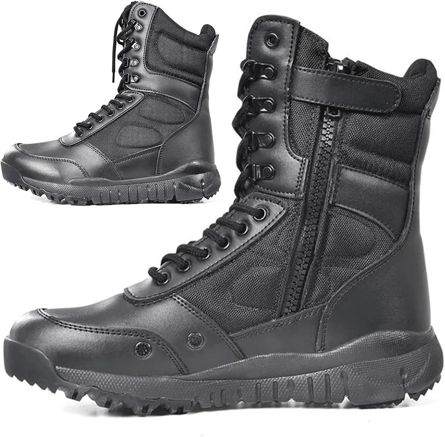 

Мужские тактические военные ботинки черного цвета, армейская обувь для пустыни, боевые, для улицы и походов, с боковой молнией Lahors