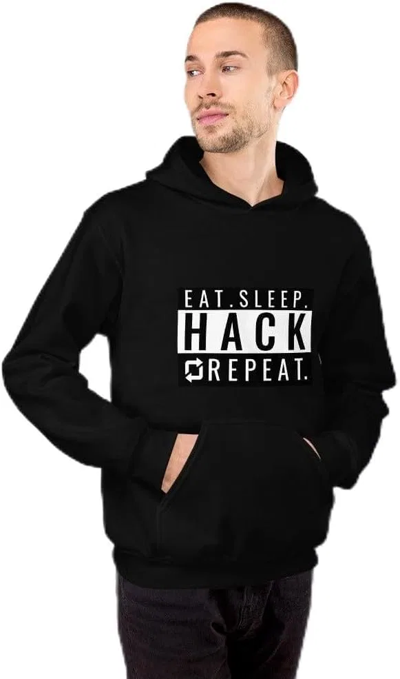 Eat Sleep Hack Repeat - Худи унисекс