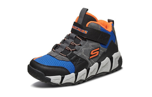 Кроссовки dlites velocitrek shoes 'grey black blue' Skechers, серый — фото 3