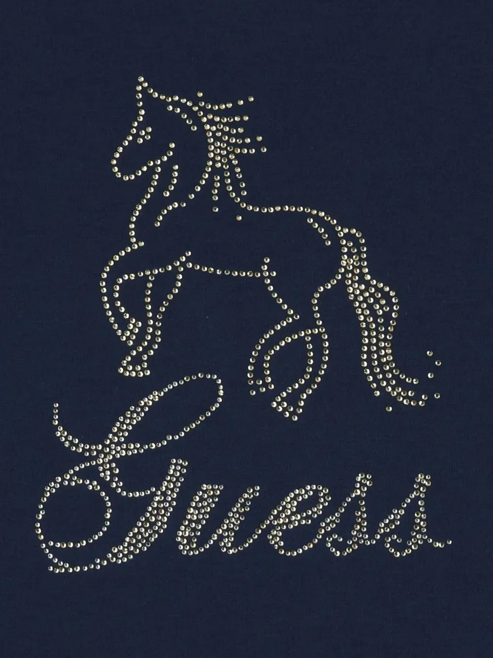 Футболка с изображением лошади Guess Kids, синий — фото 3
