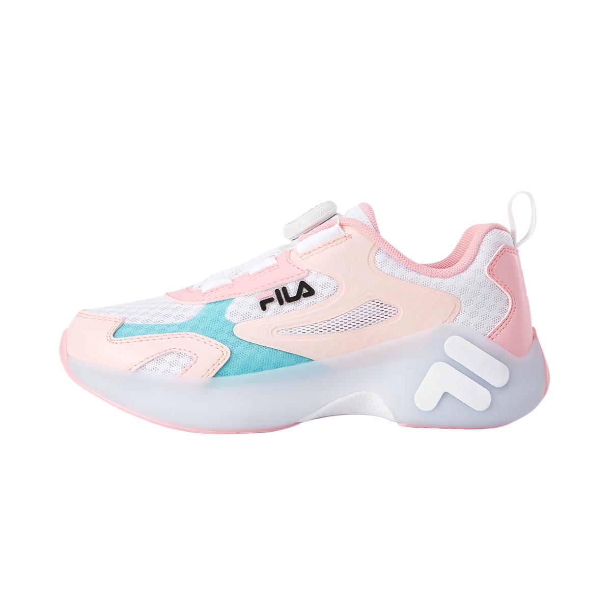 

FILA KIDS Боа противоскользящие износостойкие низкие детские повседневные кроссовки FILA White/Blushing Plum Kids'