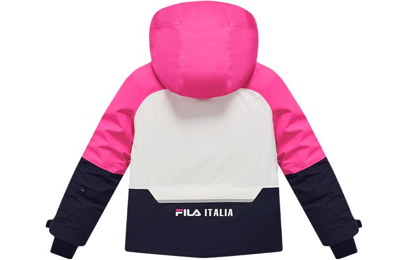 Верхняя футболка флуоресцентная для подростков FILA KIDS, красный — фото 3