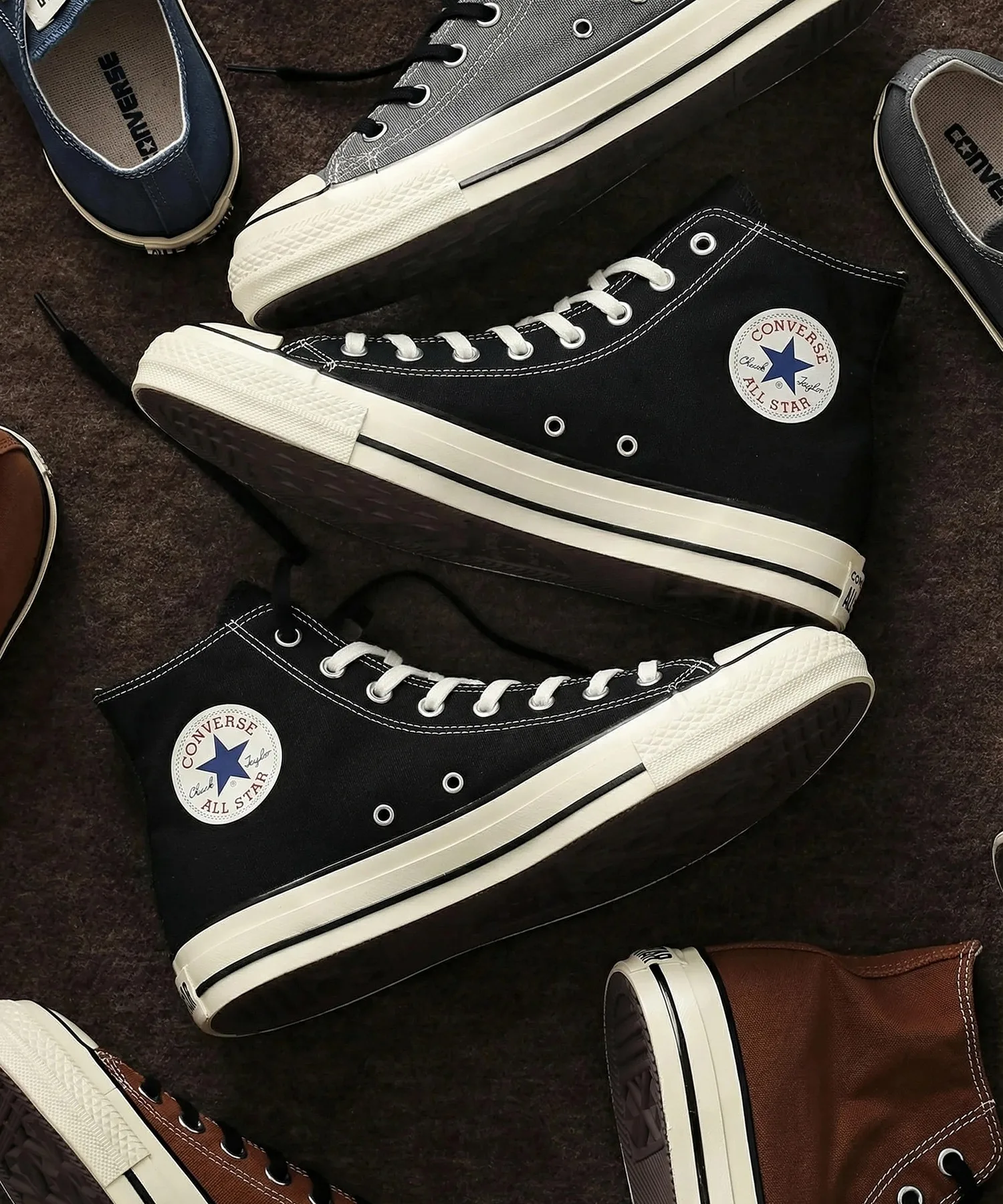 Унисекс высокие кеды из канваса ALL STAR US HI CONVERSE чёрные
