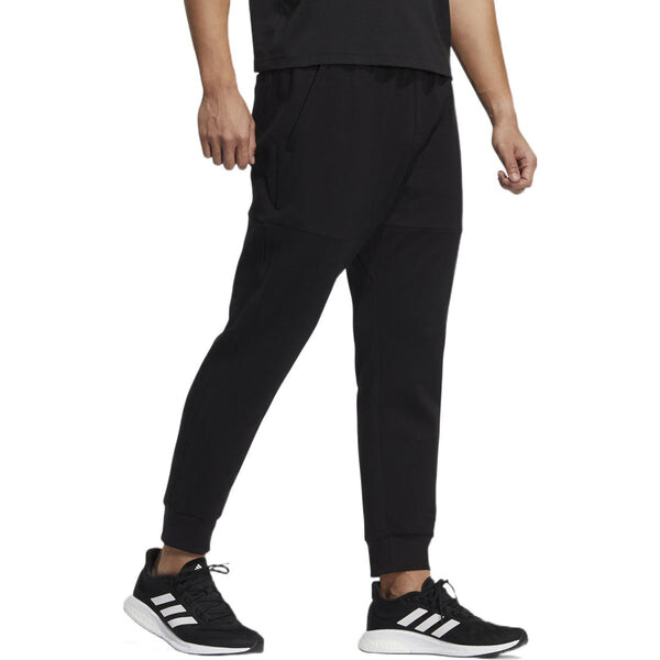 Спортивные штаны Men's adidas Solid Color Knit Bundle Feet Sports Pants/Trousers/Joggers Black, черный — фото 4