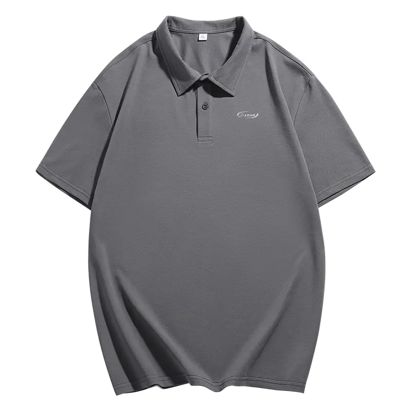 

Поло Unisex Lapel Thin Others LISENPOK, темно-серый