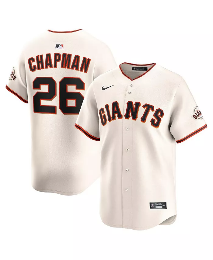

Мужская бейсбольная джерси Matt Chapman цвета крем в домашнем дизайне San Francisco Giants, лимитированная версия игрока Nike