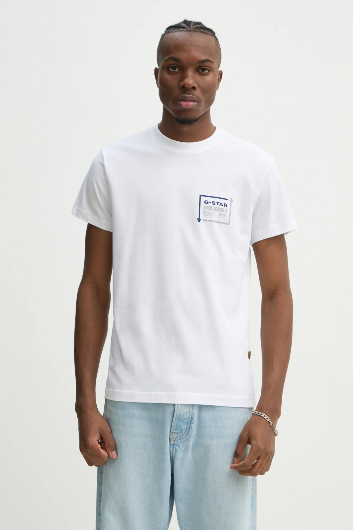 

Хлопковая футболка G-Star Raw, белый