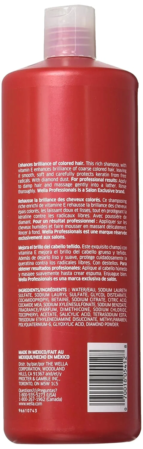 Шампунь для стойкого цвета волос «Brilliance» 1000 мл от Wella Professional Wella Professionals — фото 2
