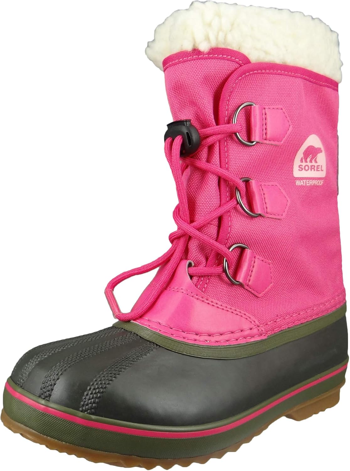 

Детские зимние непромокаемые сапоги Sorel Yoot Pac из нейлона, розовый