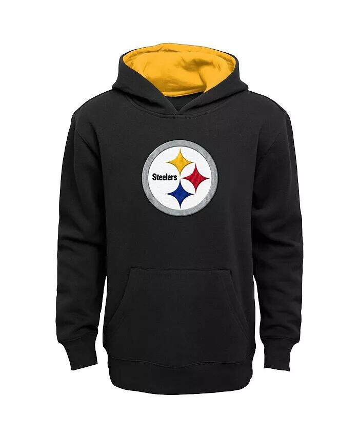

Черный пуловер с капюшоном Big Boys Pittsburgh Steelers Prime Outerstuff