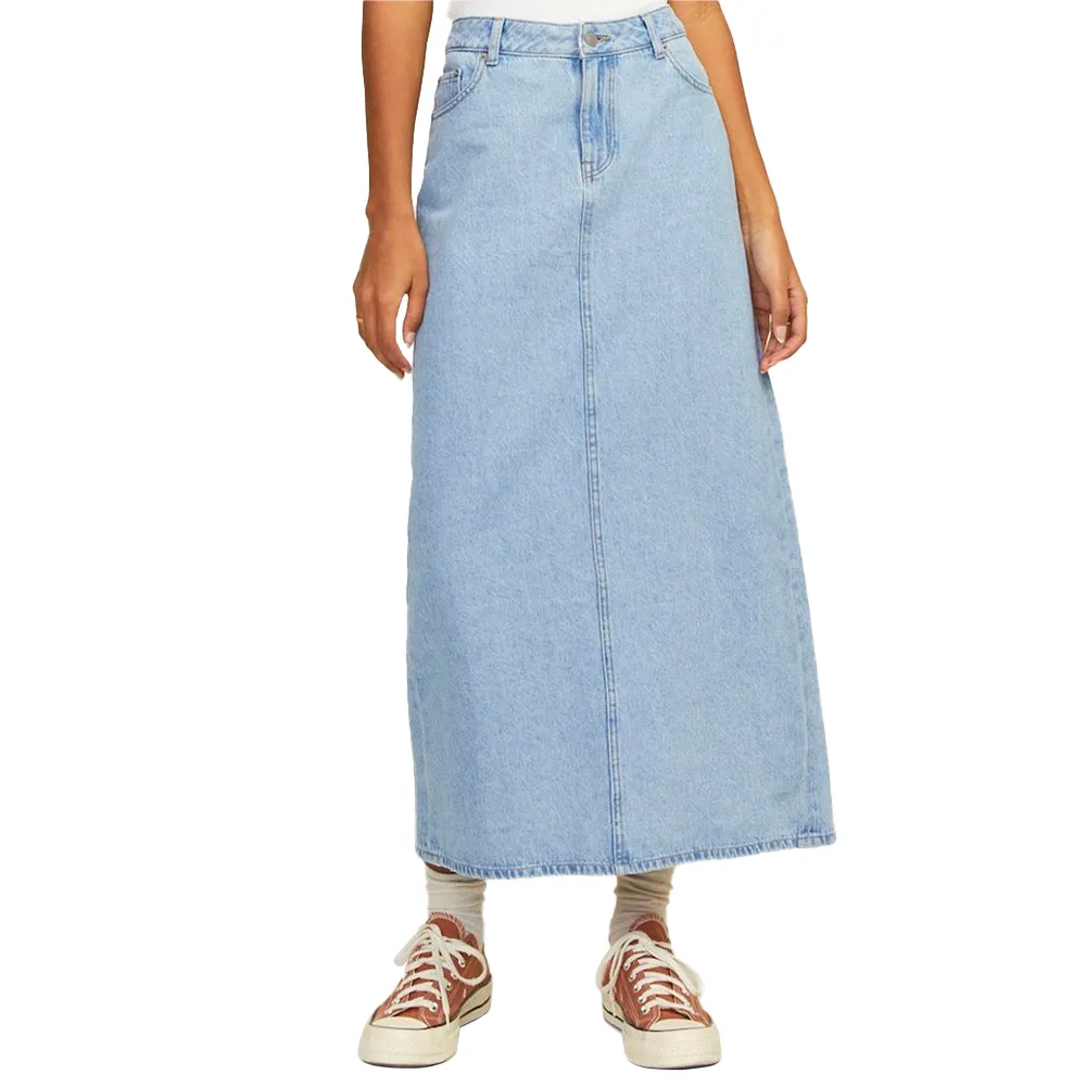 

Юбка Jack & Jones Aura Denim JJXX High Waist Long Skirt, синий